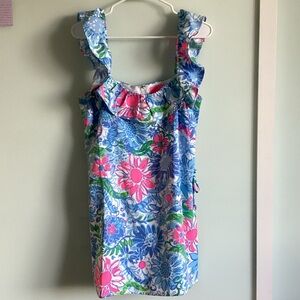 Floral Lily Pulitzer Women’s Dress - Blue, Pink, Green